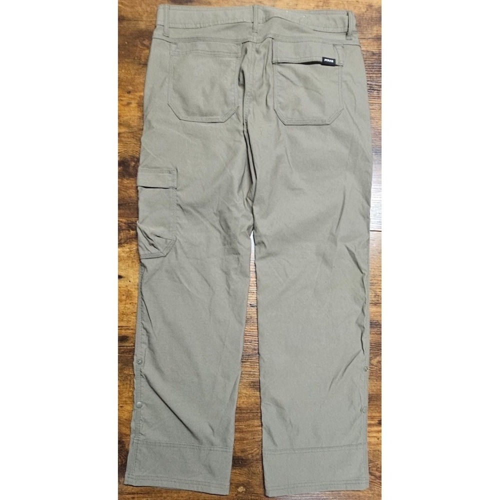 Prana Stretch Zion Pants Men's 32x30 Brown Straight Leg Hiking Climb Cargo - Picture 5 of 6